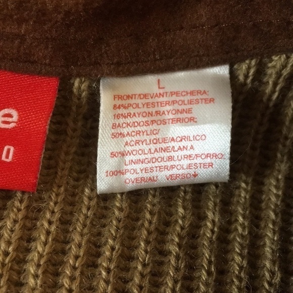 Vintage Liz Claiborne Faux Suede Front Vest - L - Picture 8 of 10